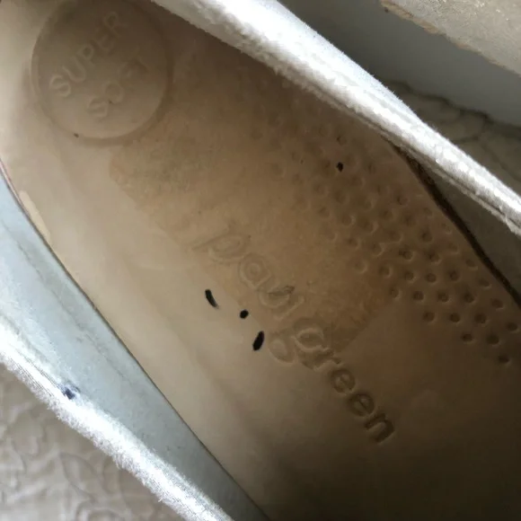 Paul Green metallic platform slip on sneakers | gold silver - Picture 3 of 8